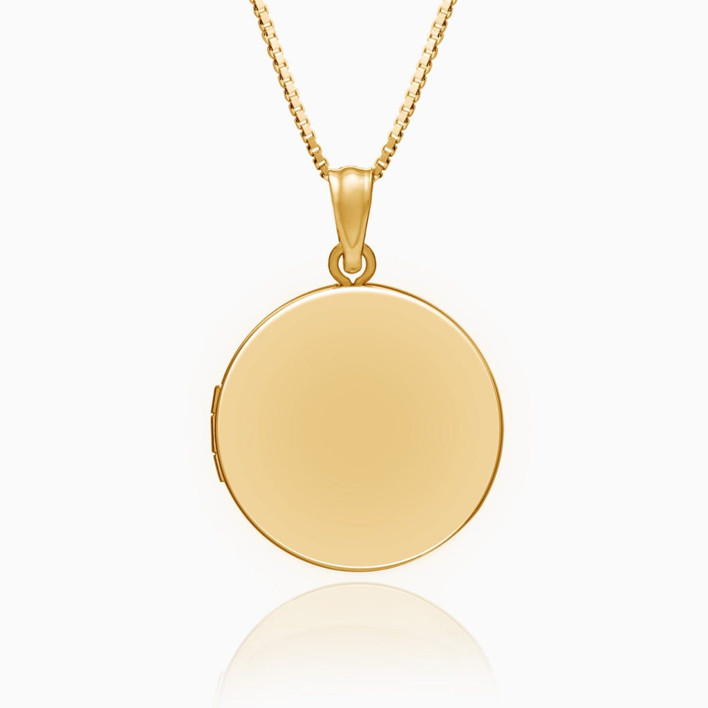 Build Your Own 14K Gold 2-Picture Round Locket