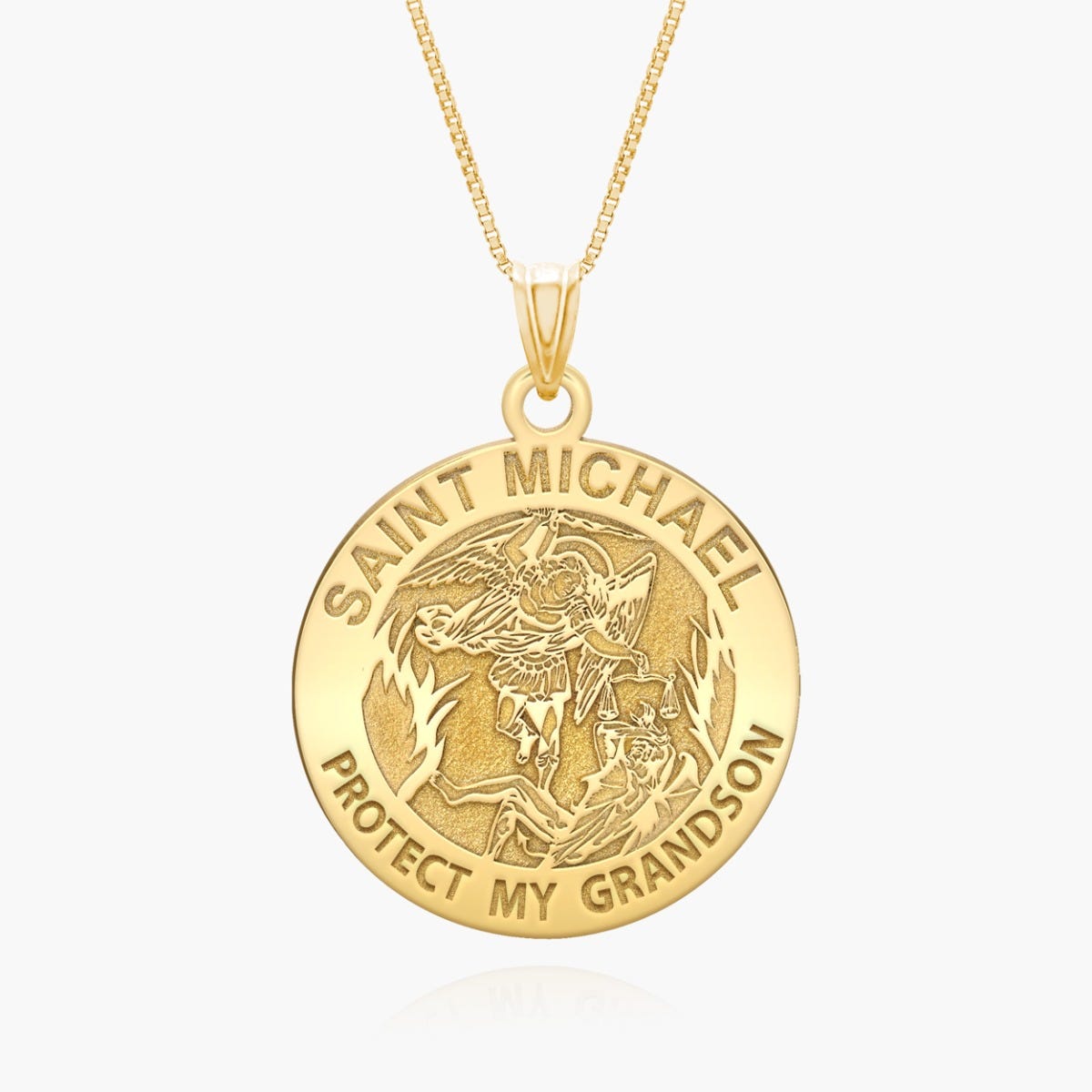 Saint Michael - Protect My Grandson - Religious Medal  "EXCLUSIVE"