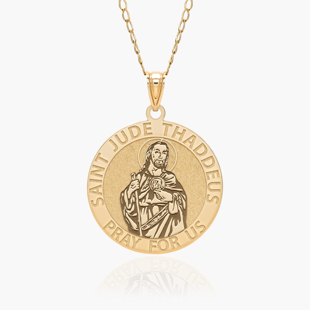 Saint Jude Round Religious Medal