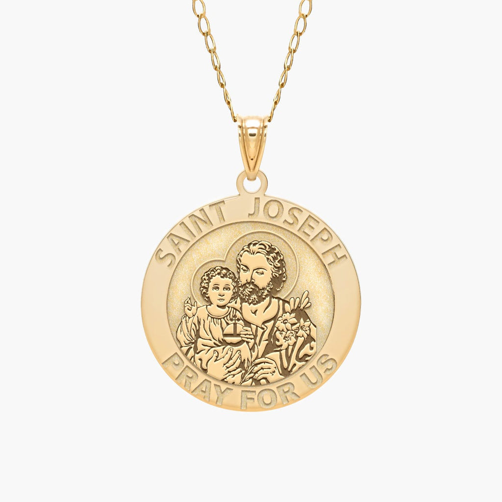 Saint Joseph Round Religious Medal