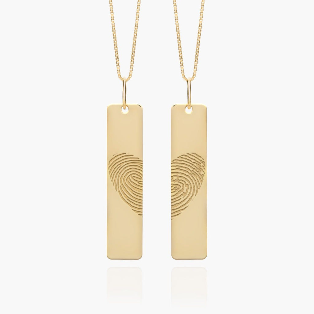 Custom Fingerprint Set of Tags with Chains Included
