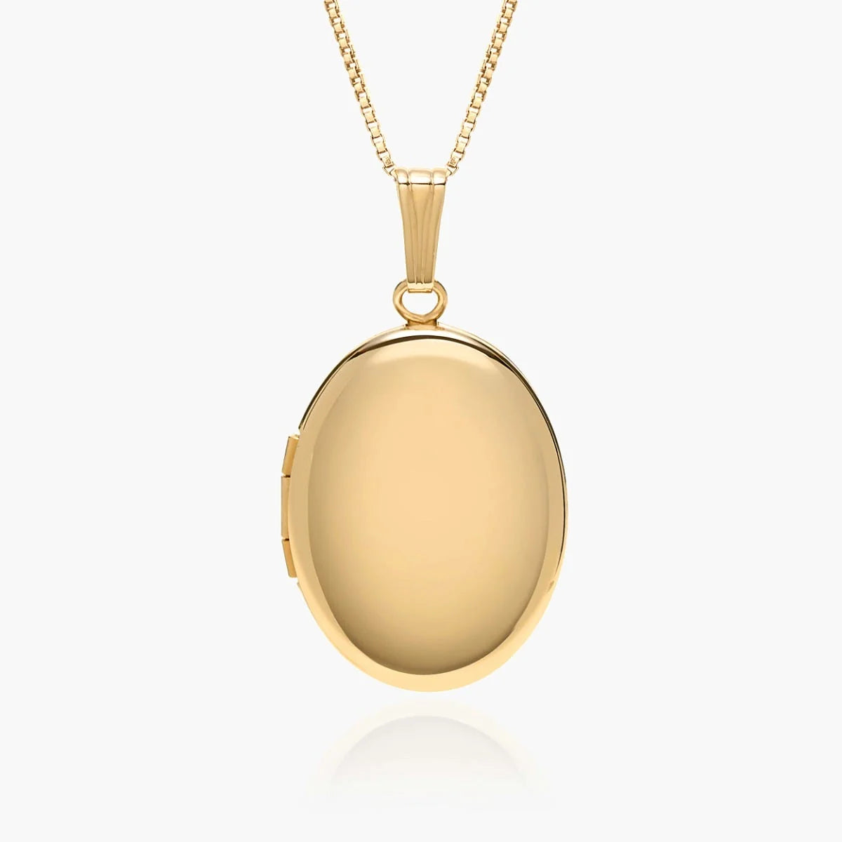 Build Your Own 14K Gold 2-Picture Oval Locket