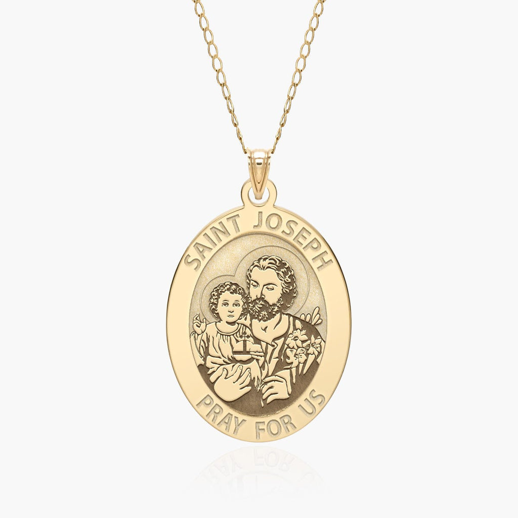 Saint Joseph Religious Oval Medal