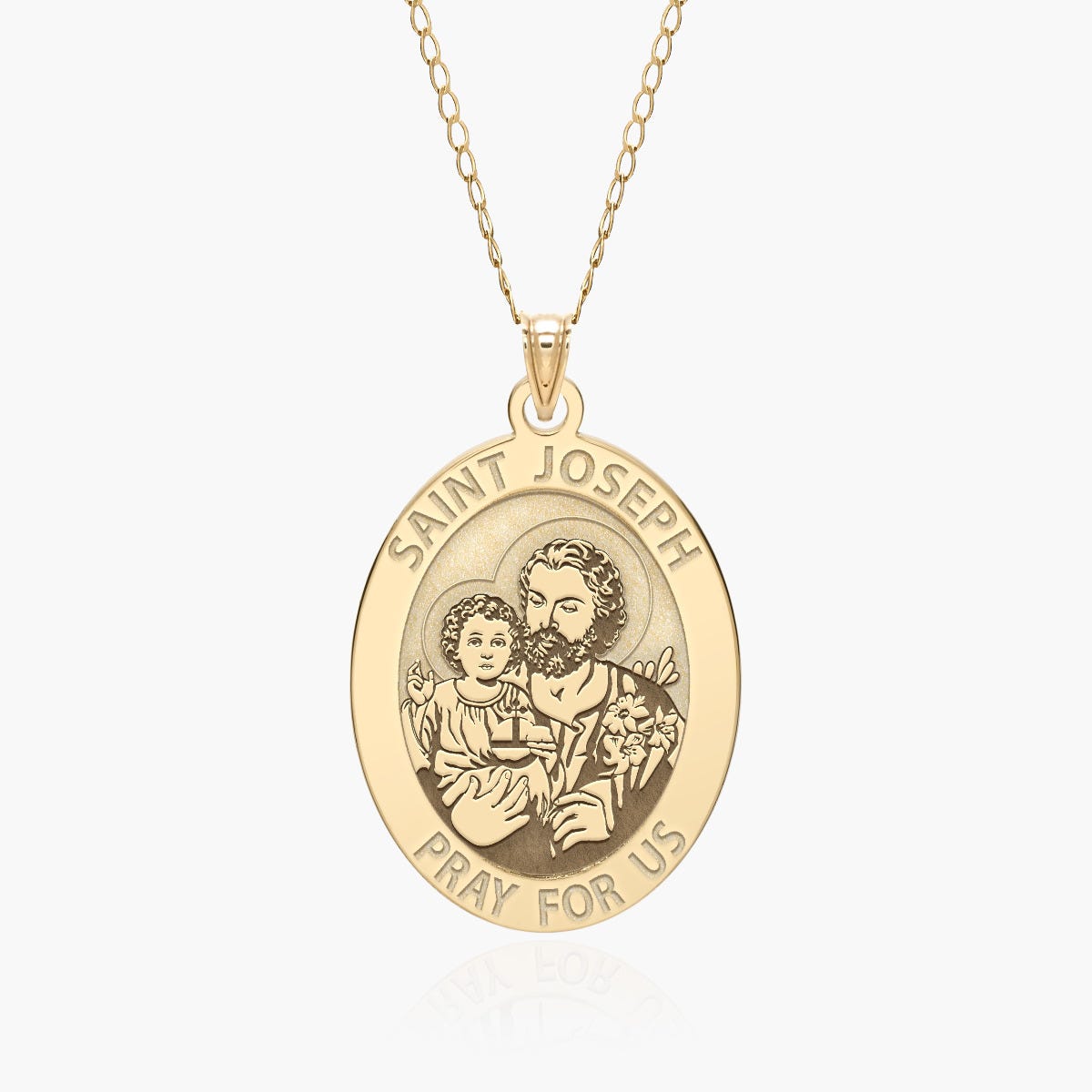 Saint Joseph Religious Oval Medal