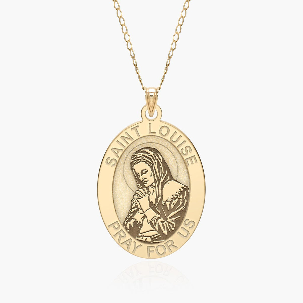Saint Louise de Marillac OVAL Religious Medal "EXCLUSIVE"