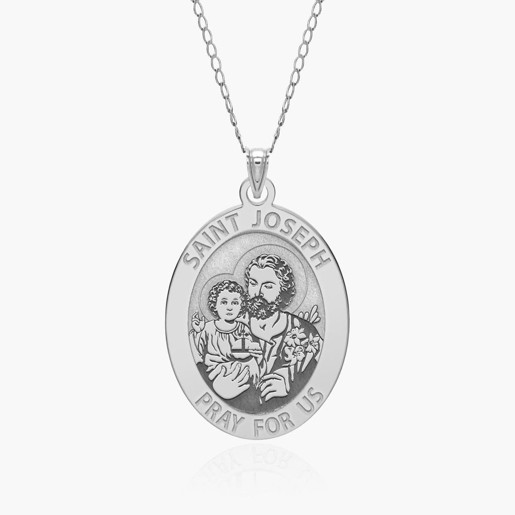 Saint Joseph Religious Oval Medal