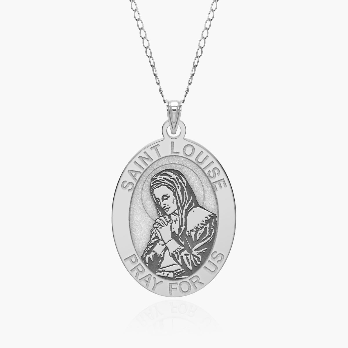 Saint Louise de Marillac OVAL Religious Medal "EXCLUSIVE"