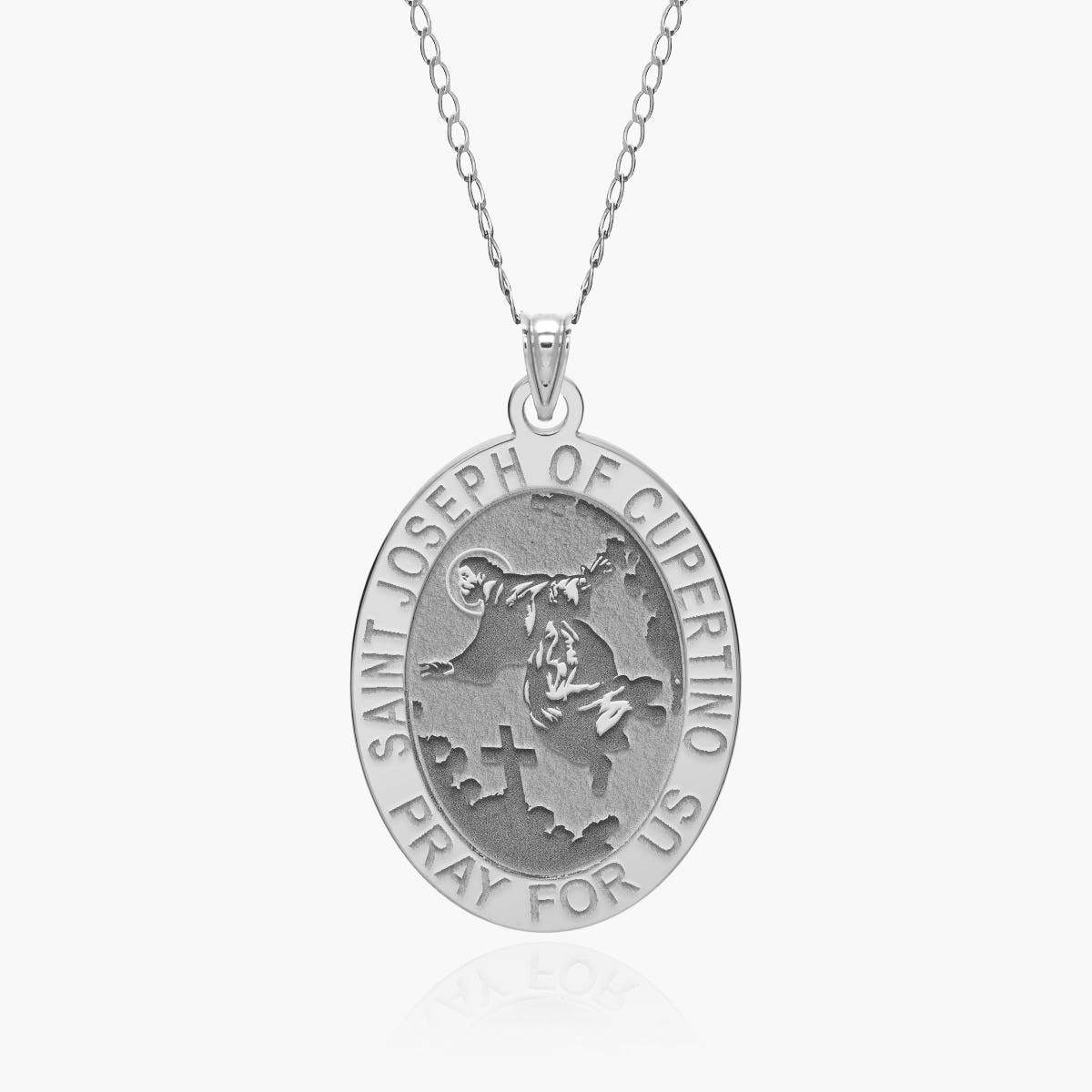 Saint Joseph of Cupertino Religious Oval Medal