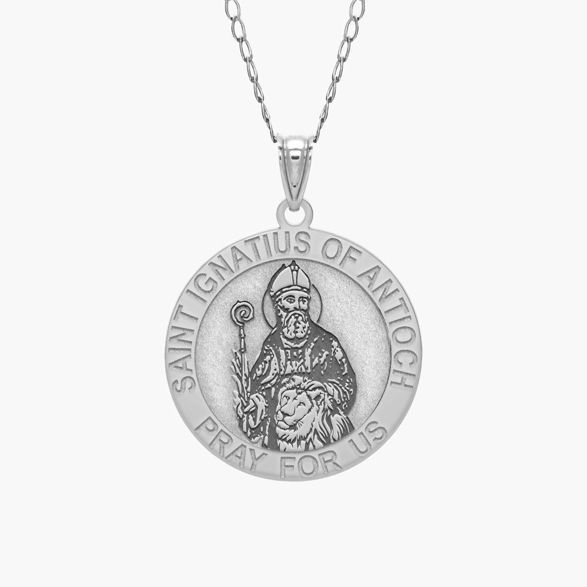 Saint Ignatius of Antioch Round Religious Medal