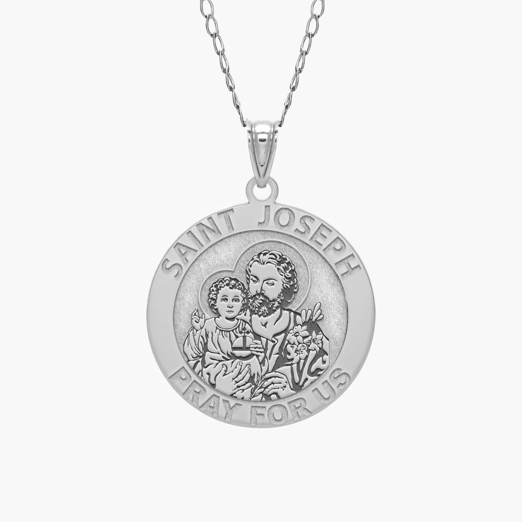 Saint Joseph Round Religious Medal