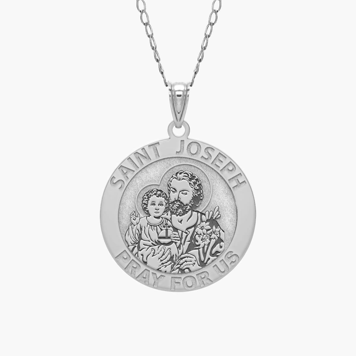Saint Joseph Round Religious Medal