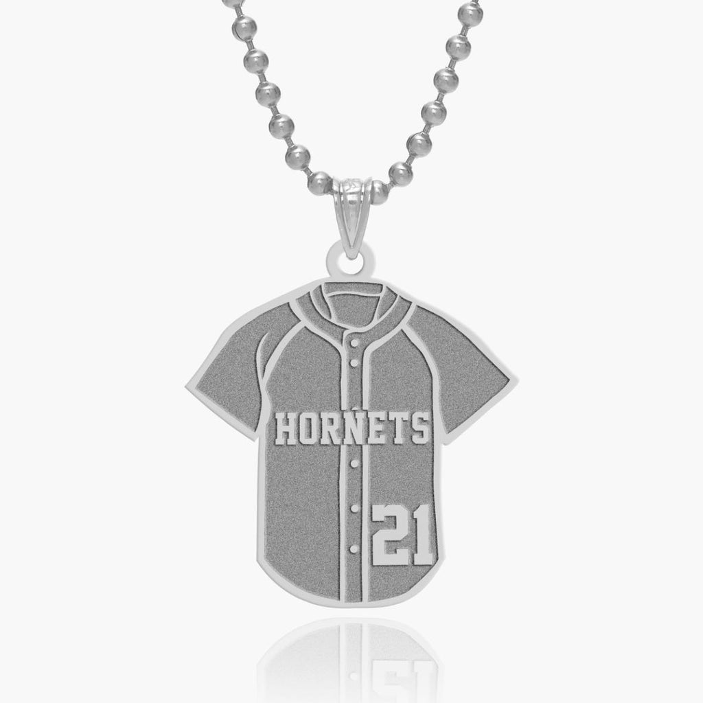 Baseball Jersey Charm or  Pendant w/ Name & Number