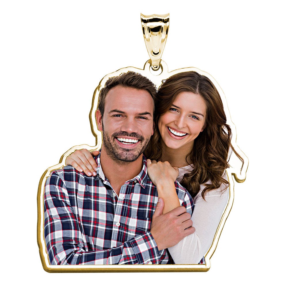 Photo Outline Pendant or Charm
