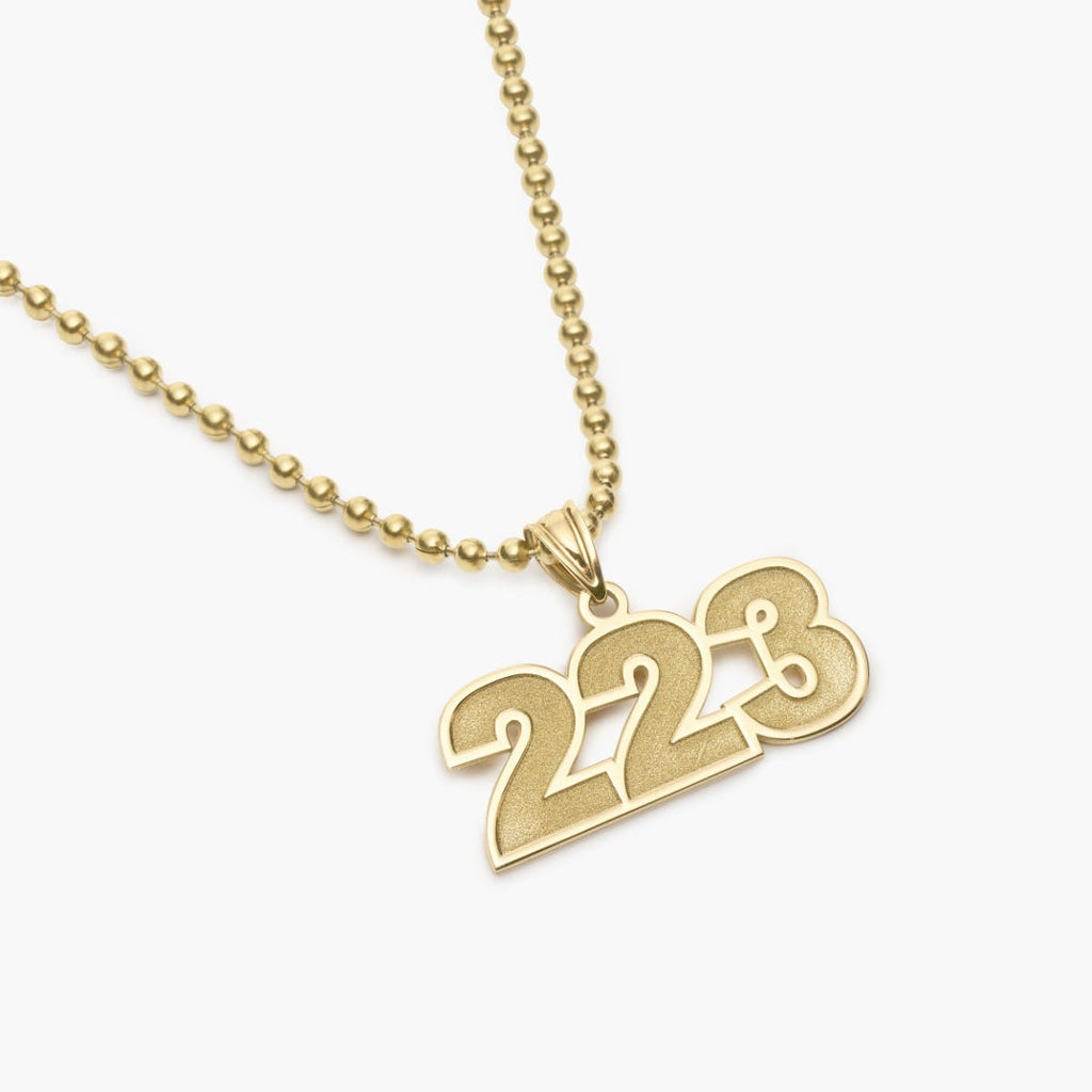 Number Charm or  Pendant with 3 Digits