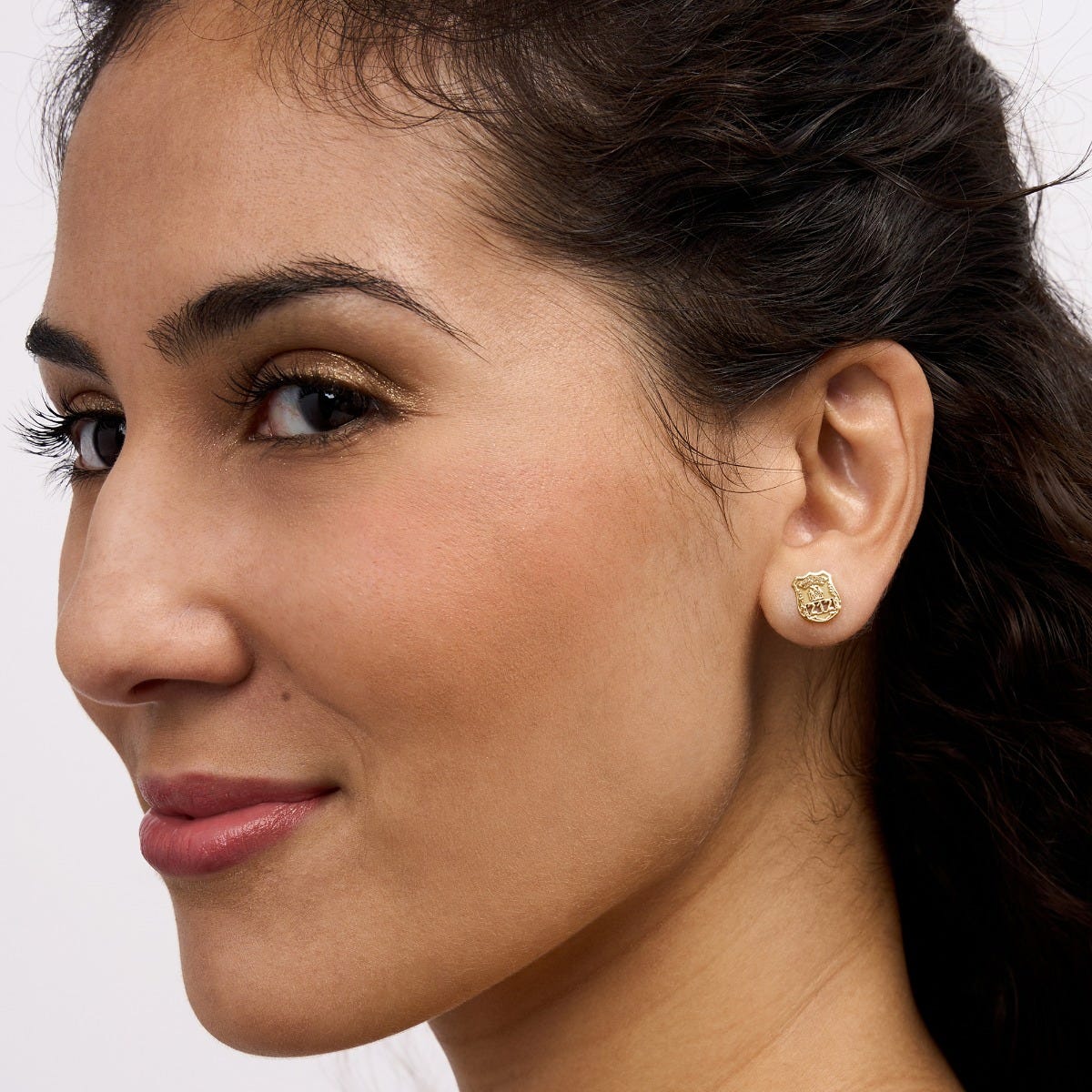 Personalized Police Badge Earrings with Your Number & Department