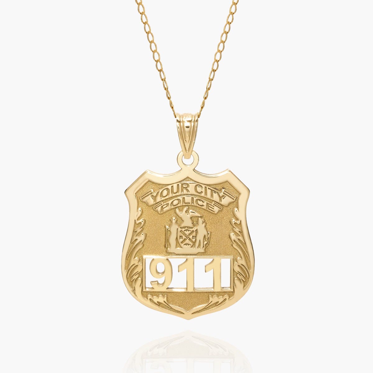 Personalized Police Badge with Your Number & Department