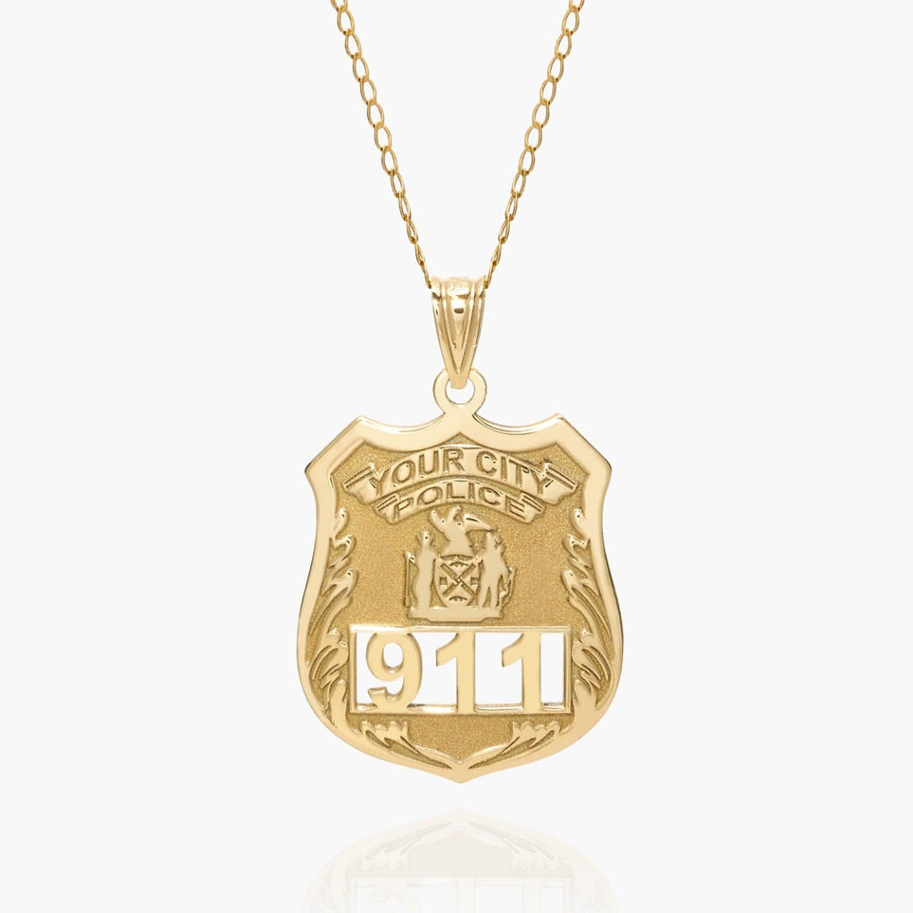 Personalized Police Badge with Your Number & Department