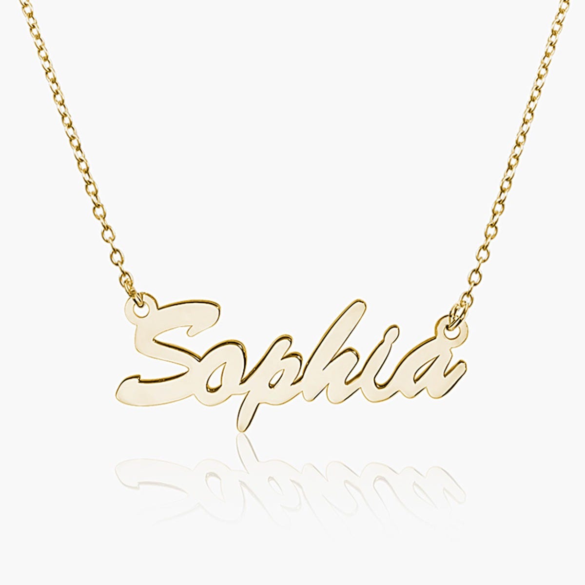 Script Name Necklace with Chain Included