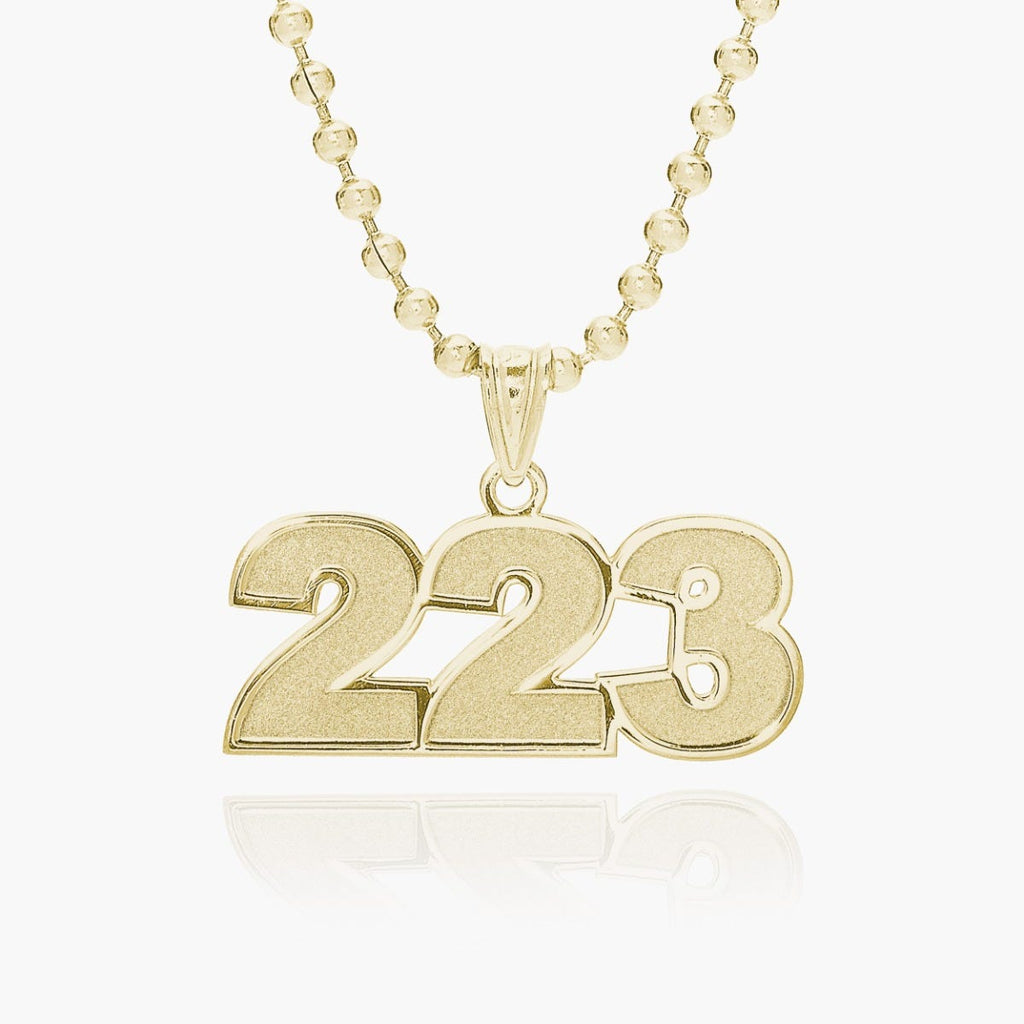 Number Charm or  Pendant with 3 Digits