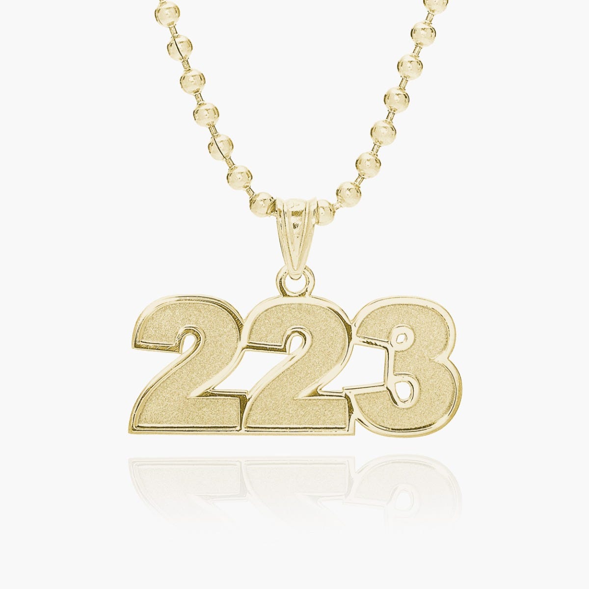 Number Charm or  Pendant with 3 Digits
