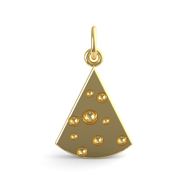 Cheese Wedge Charm 3442