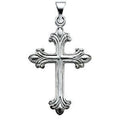 14K White Gold CROSS PENDANT