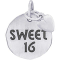 Sweet 16 Tag W/Heart Engravable