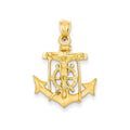 14k Mariners Cross Pendant