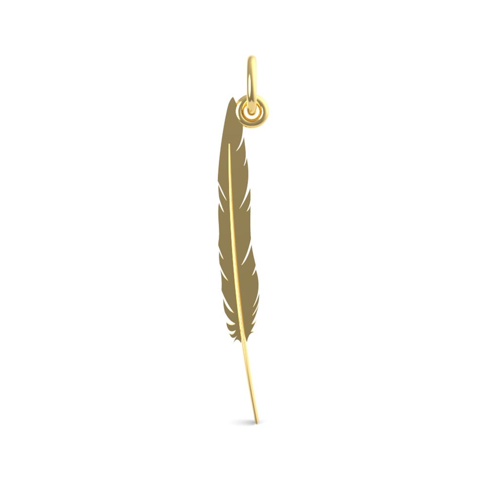 Feather Pen Charm