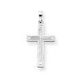 14k White Gold Cross Pendant
