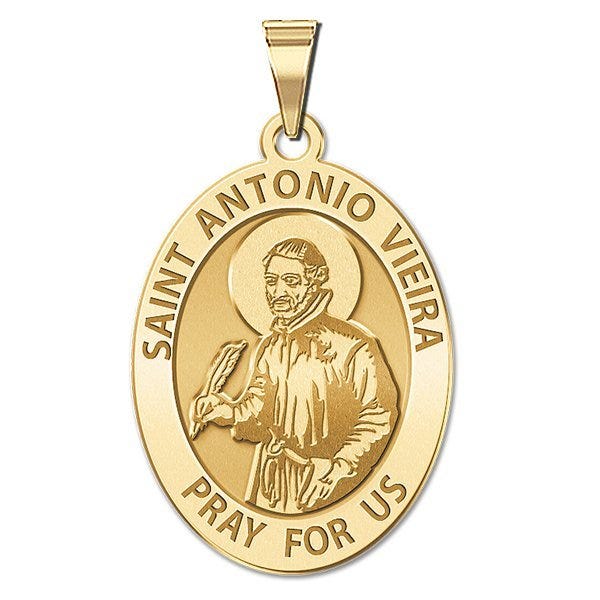 Saint Antonio Vieira Religious Oval Medal "EXCLUSIVE"