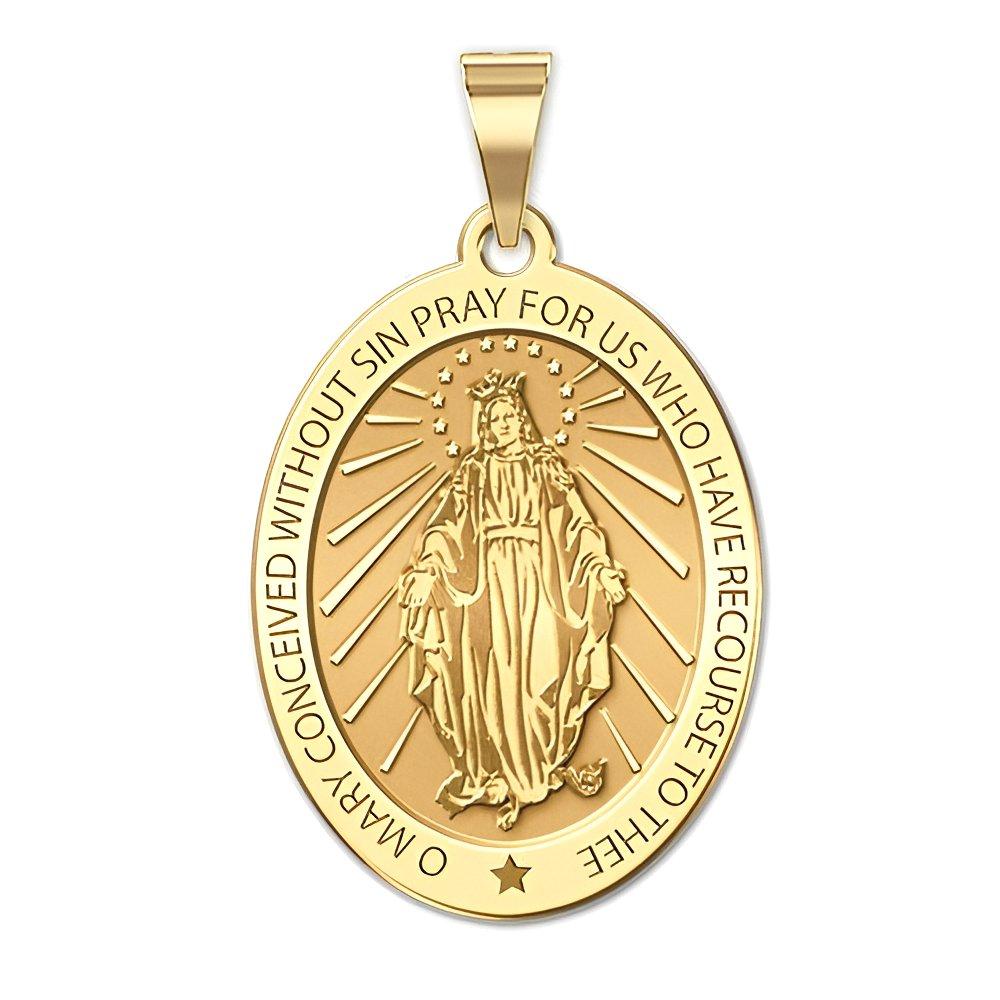 Miraculous Medal "EXCLUSIVE" Oval Pendant