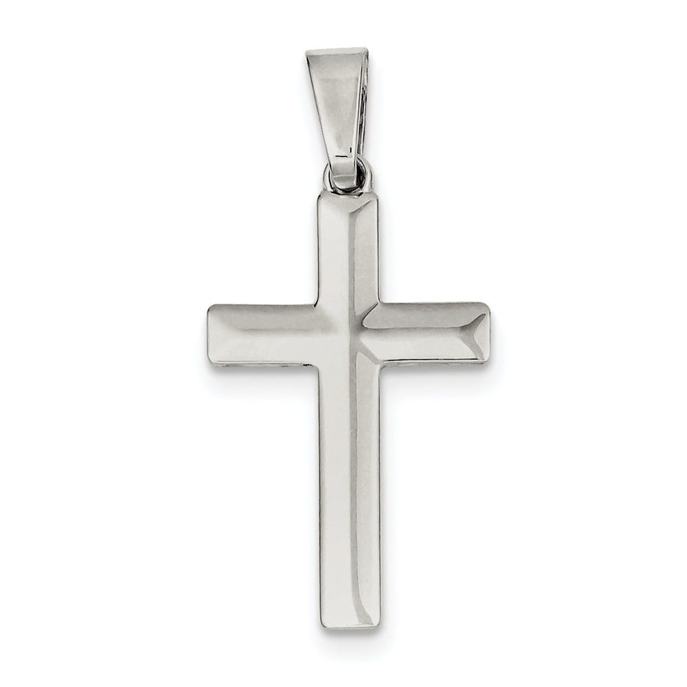 Sterling Silver Polished Cross Pendant