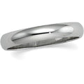 14k White Gold 4mm Half-Round Wedding Band
