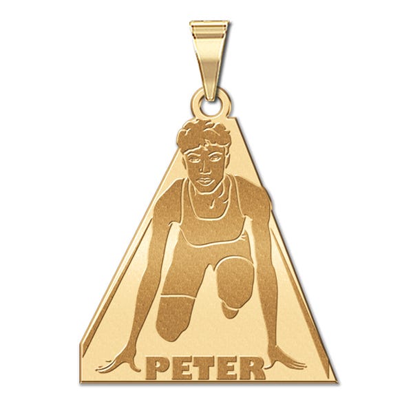 Custom Team Track Charm or Pendant