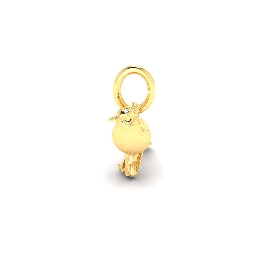 Blue Jay Bird Charm