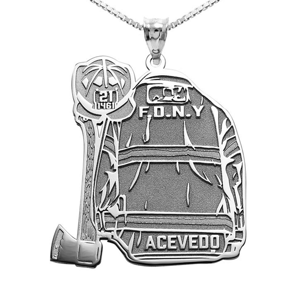 Personalized Firefighter Uniform Pendant