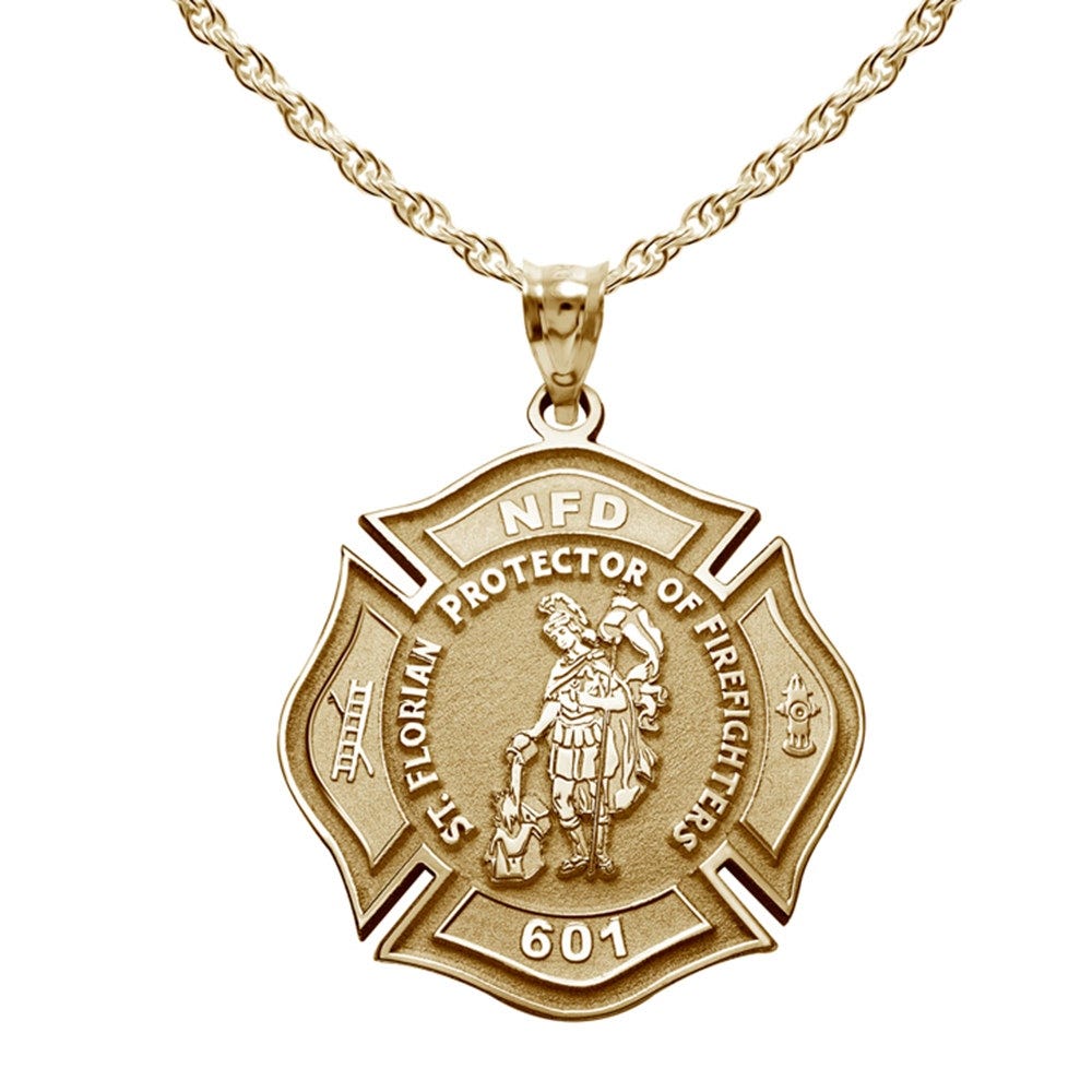 Customized Saint Florian Badge Religious Medal  "EXCLUSIVE"