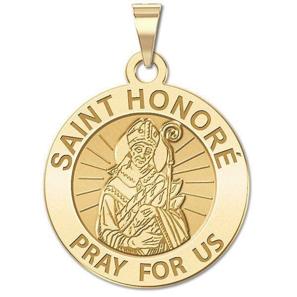 Saint Honore Round Religious Medal