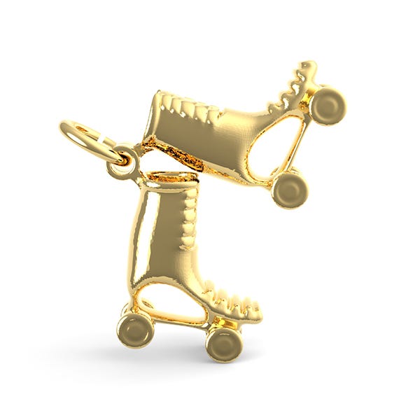Roller Skates Accent Charm