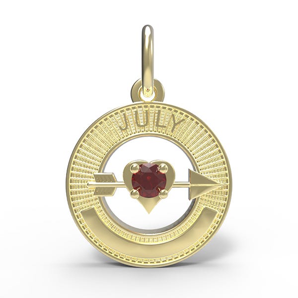 July Love Birthstone Charm
