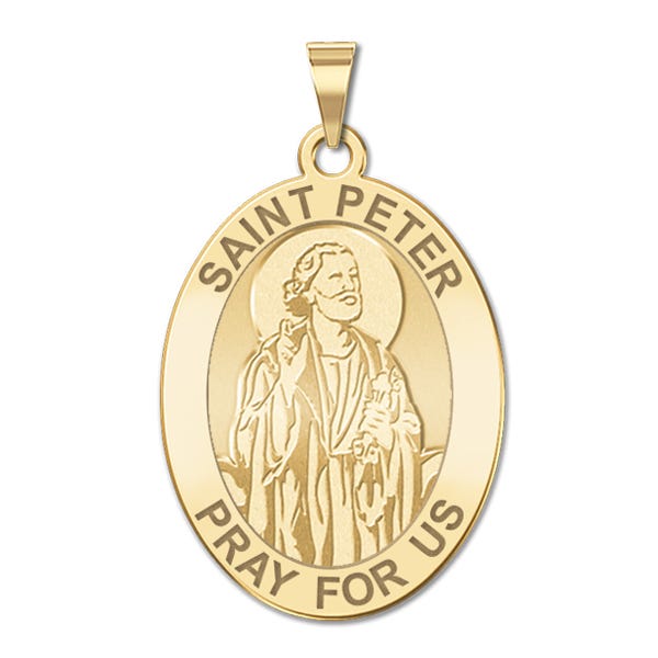 Saint Peter Oval Religious Medal