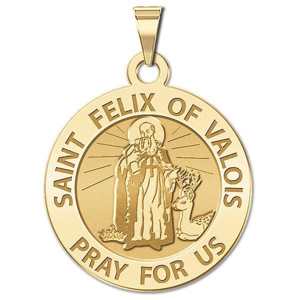 Saint Felix of Valois Round Religious Medal