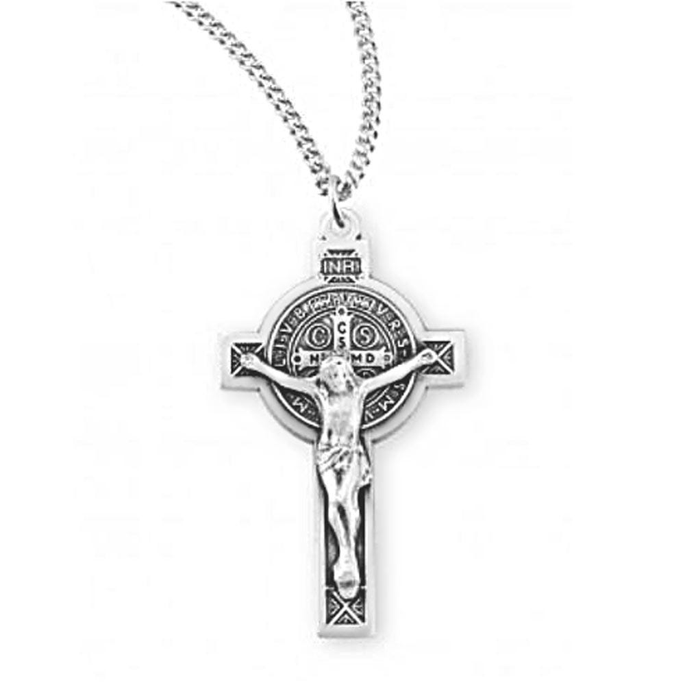 St. Benedict Sterling Silver w/ Chain