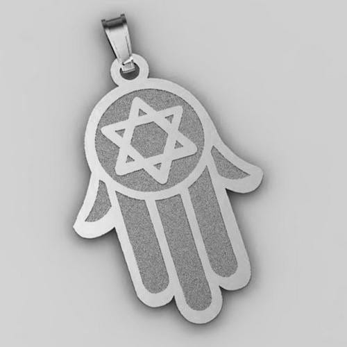 Hamsa Pendant w/ Star of David Symbol