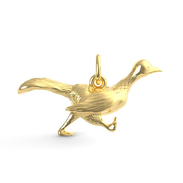 Road Runner Bird Charm