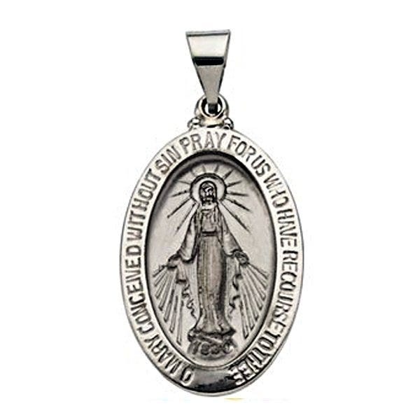 Hollow Oval Miraculous Medal
