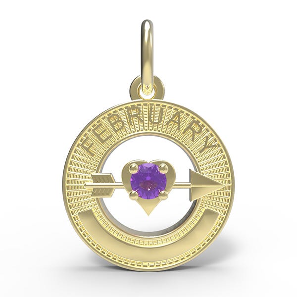February Love Birthstone Charm (3332)