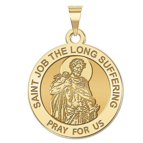 Saint Job Long-Suffering Round Religious Medal