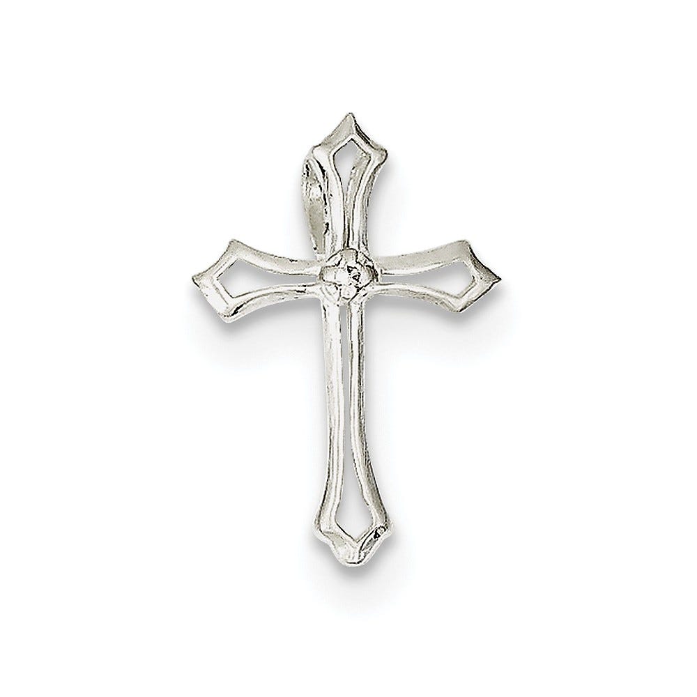 Sterling Silver CZ Cross Charm
